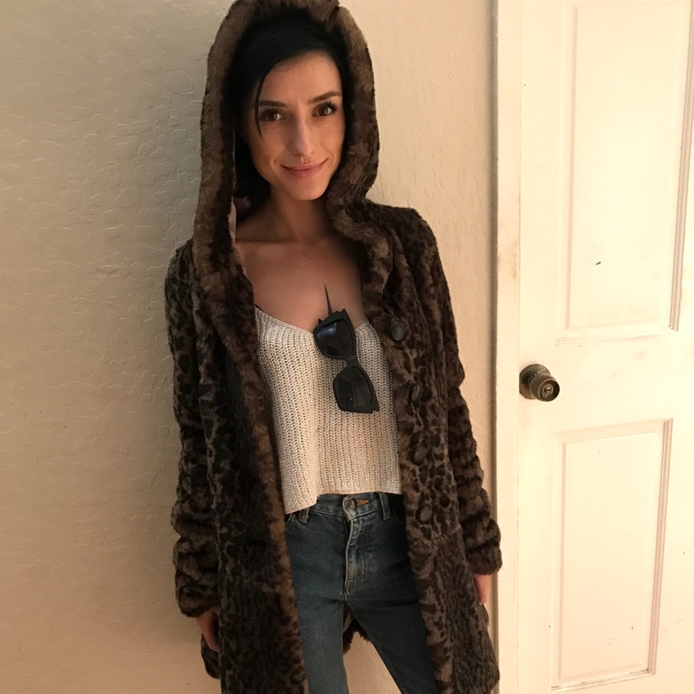 SOLD OUT Free People Leopard Coat